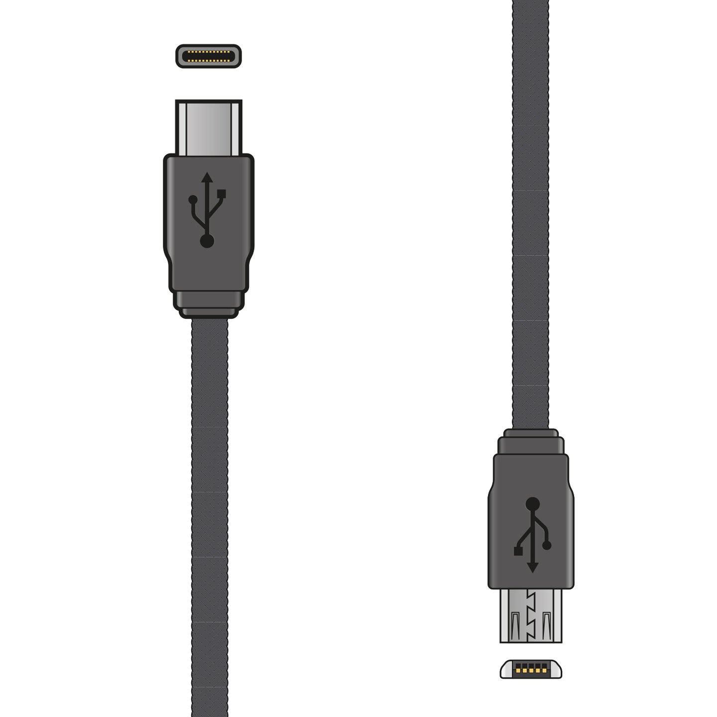 AV:Link USB2.0 Type-C to Micro USB Sync & Charge Lead 1.5m