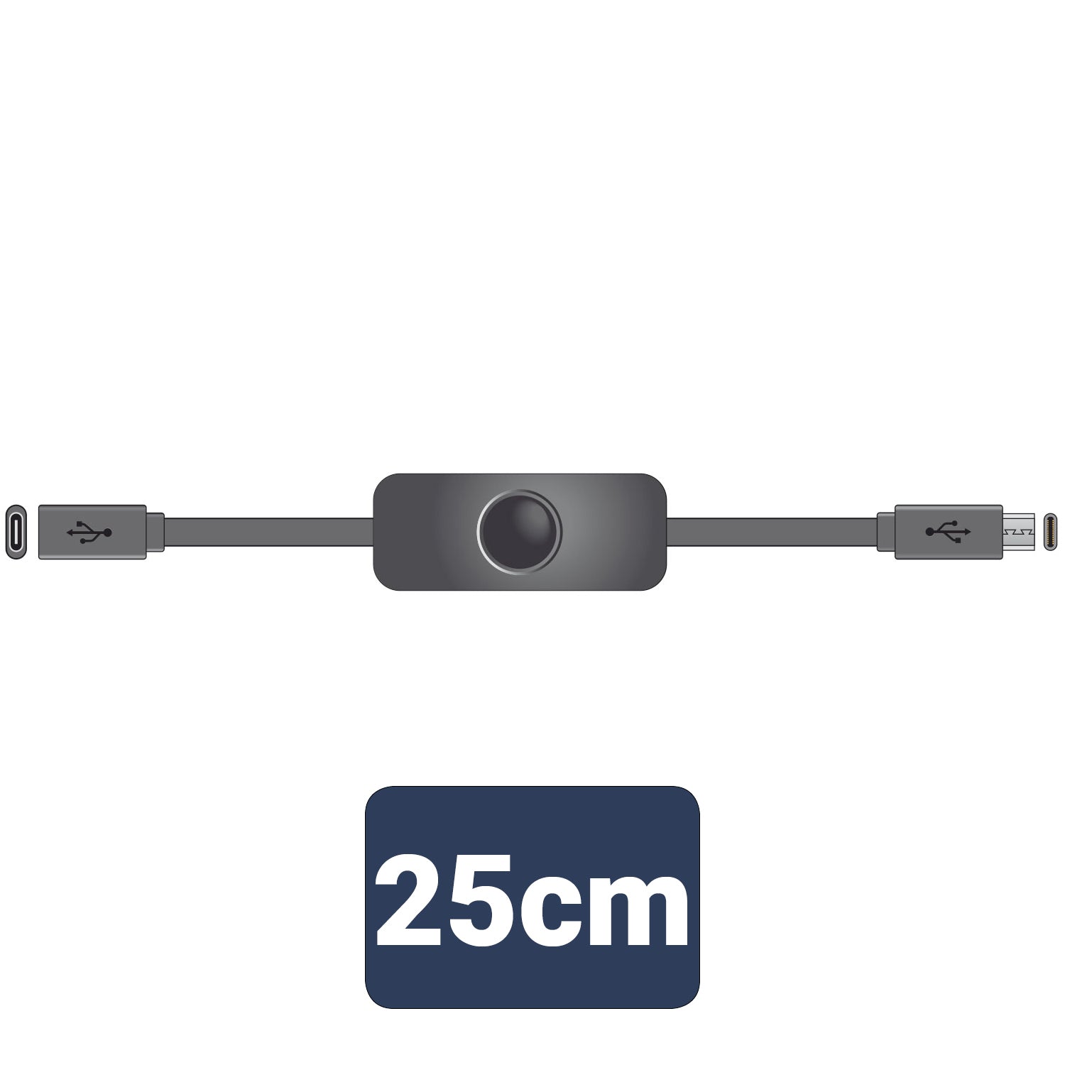 AV:Link USB Type-C Extension Cable with Power Switch - view 3