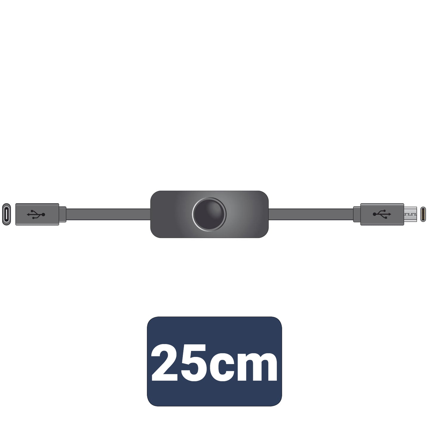 AV:Link USB Type-C Extension Cable with Power Switch - view 3