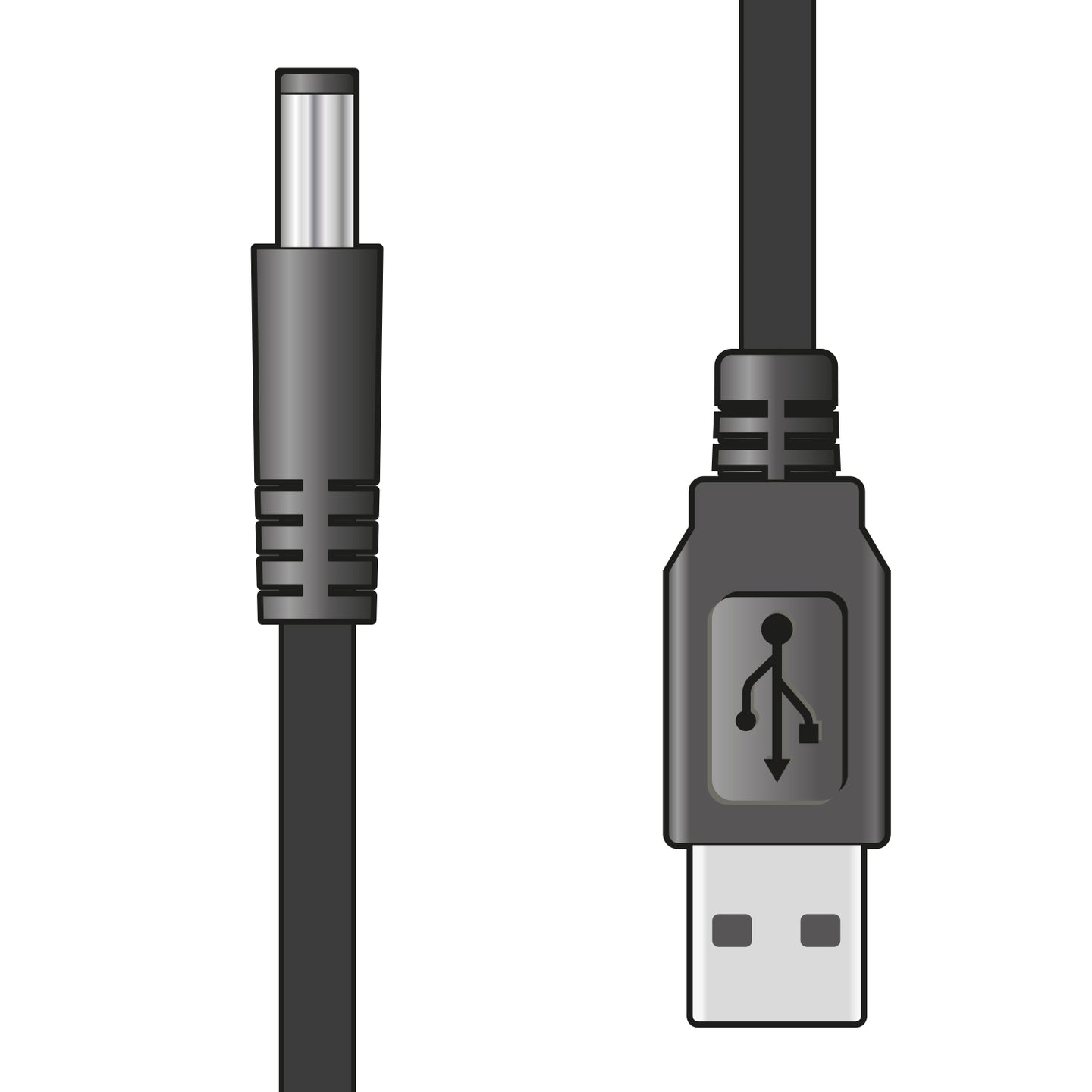 AV:Link USB2.0 to 2.1 x 5.5mm 5V DC Jack Power Lead 1m