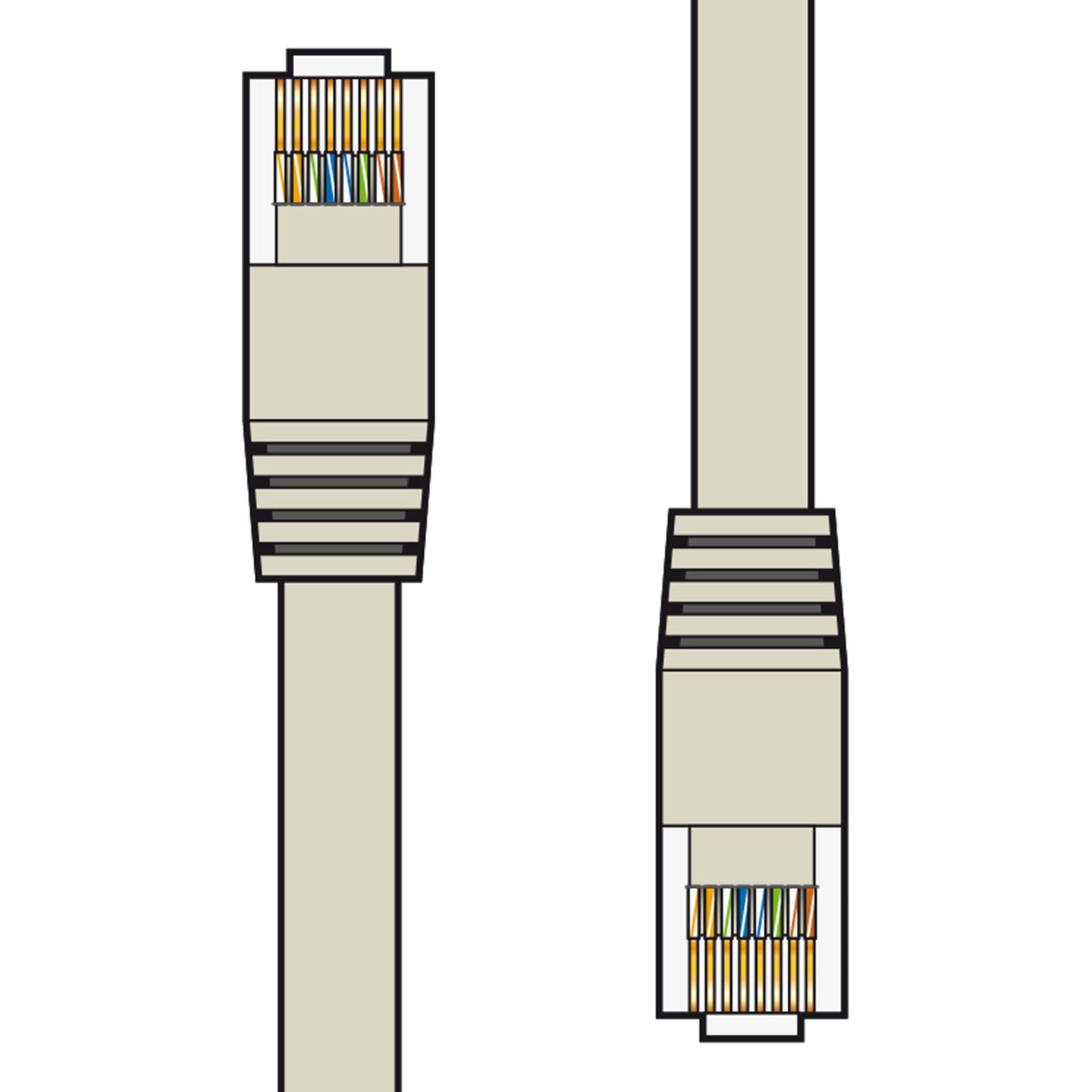AV:Link Cat6 Patch Lead UTP RJ45 plug to RJ45 plug 0.5m