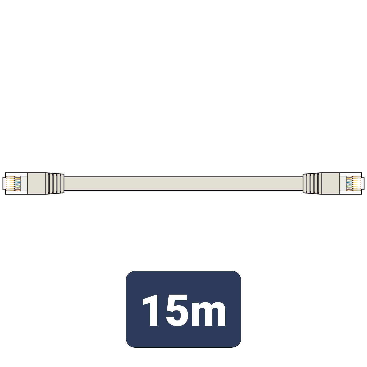 AV:Link Cat6 Patch Lead UTP RJ45 plug to RJ45 plug 15.0m - view 4