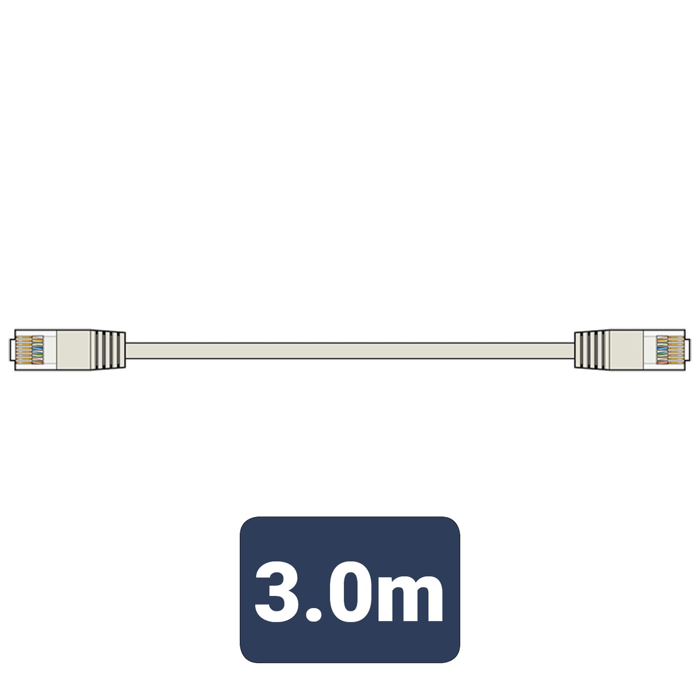 AV:Link Cat5e Patch Lead UTP RJ45 plug to RJ45 plug 3.0m - view 3