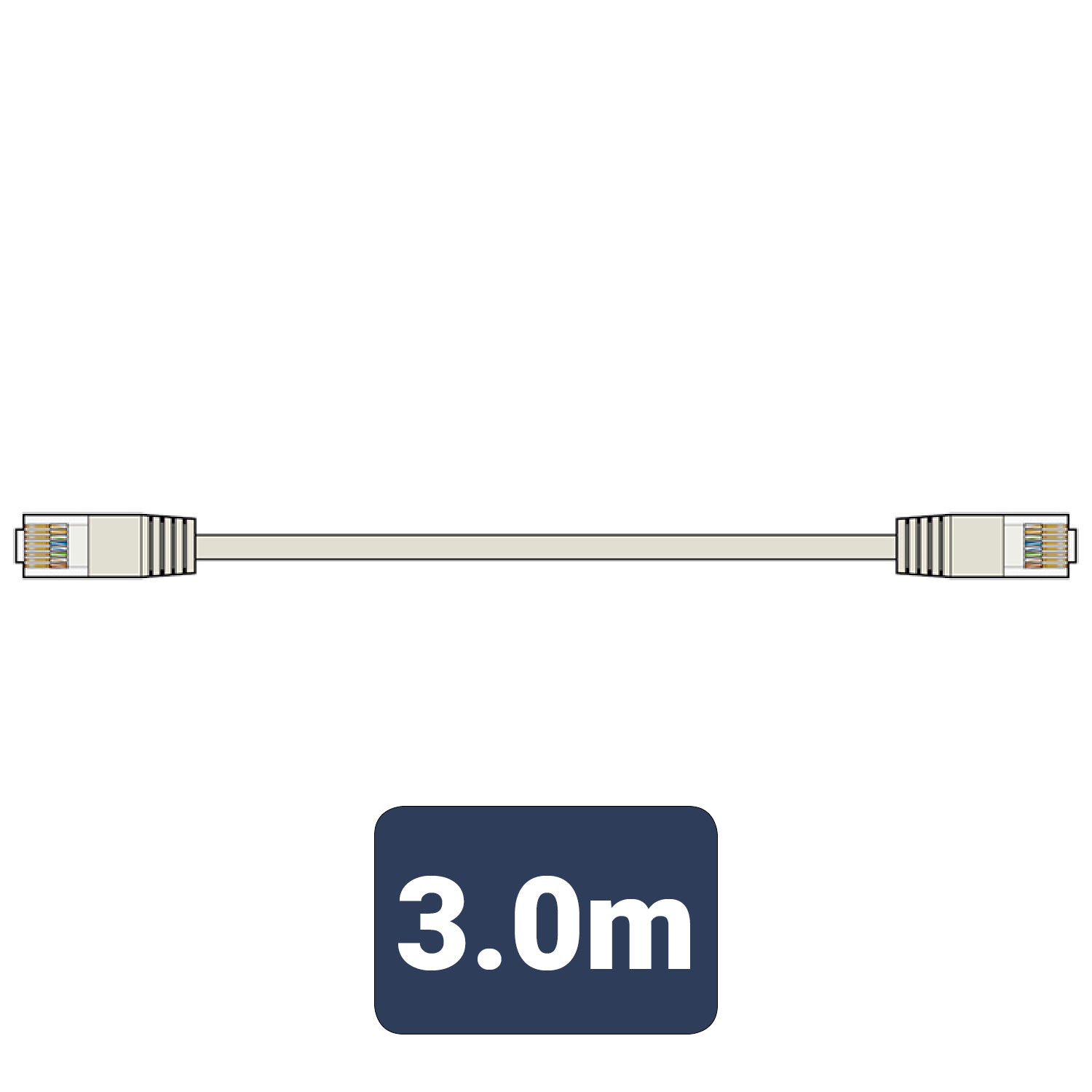 AV:Link Cat5e Patch Lead UTP RJ45 plug to RJ45 plug 3.0m - view 3