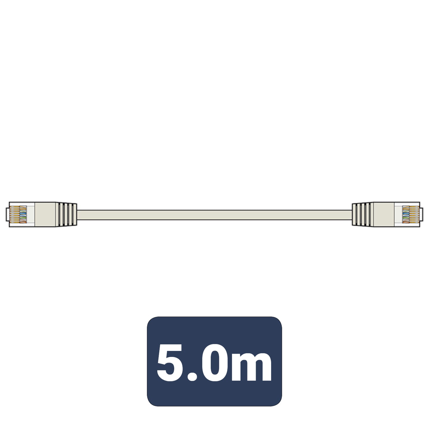 AV:Link Cat5e Patch Lead UTP RJ45 plug to RJ45 plug 5.0m - view 3