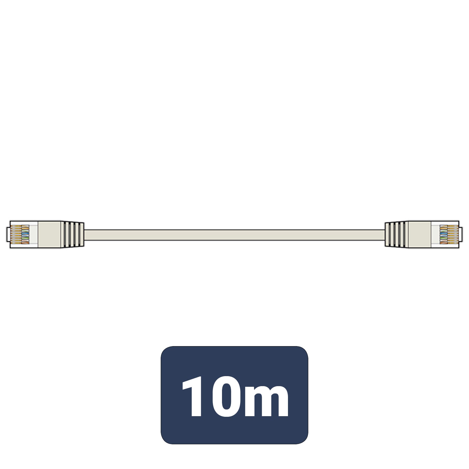 AV:Link Cat5e Patch Lead UTP RJ45 plug to RJ45 plug 10.0m - view 3