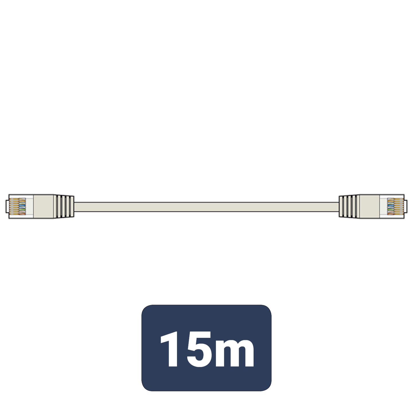 AV:Link Cat5e Patch Lead UTP RJ45 plug to RJ45 plug 15.0m - view 3