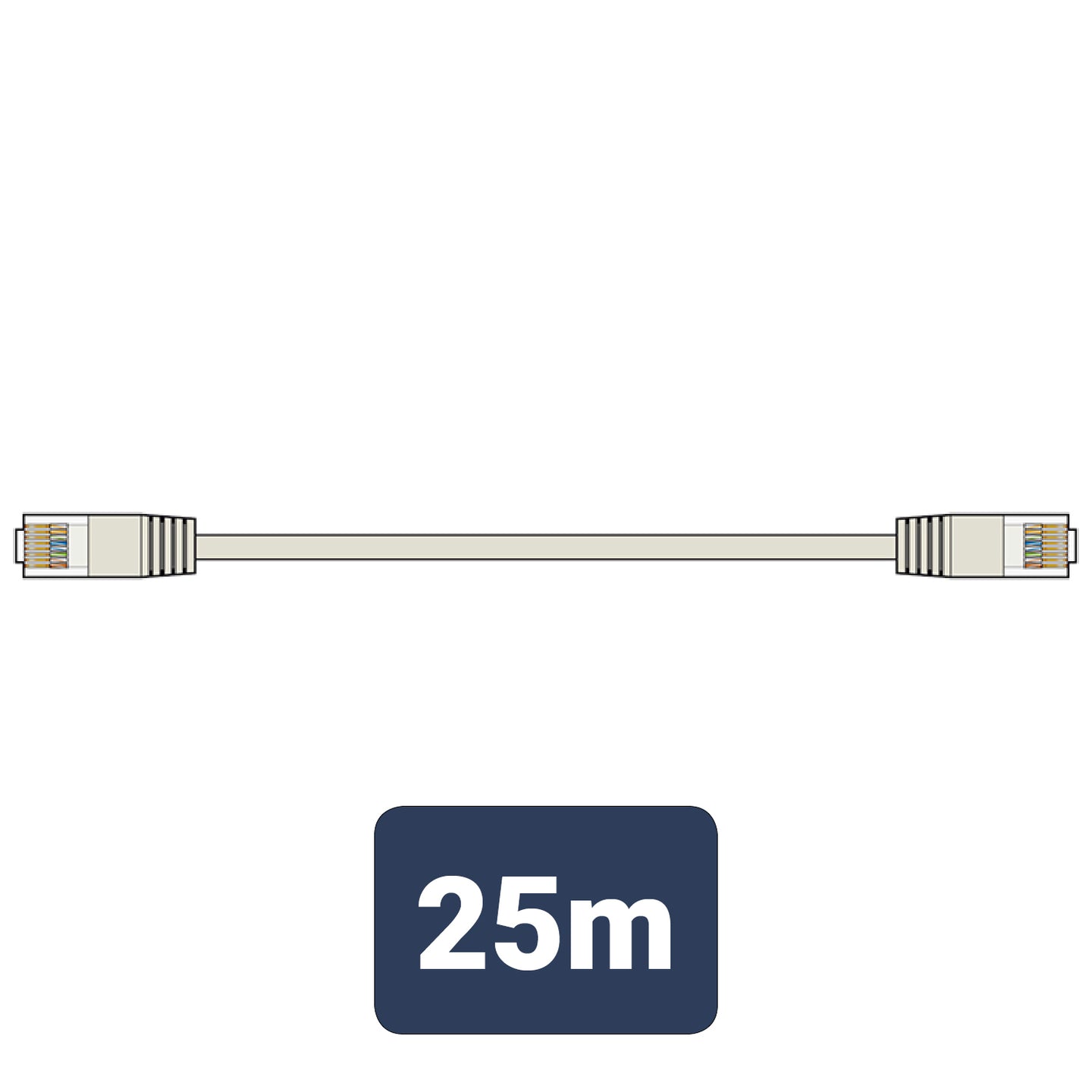 AV:Link Cat5e Patch Lead UTP RJ45 plug to RJ45 plug 25.0m - view 3