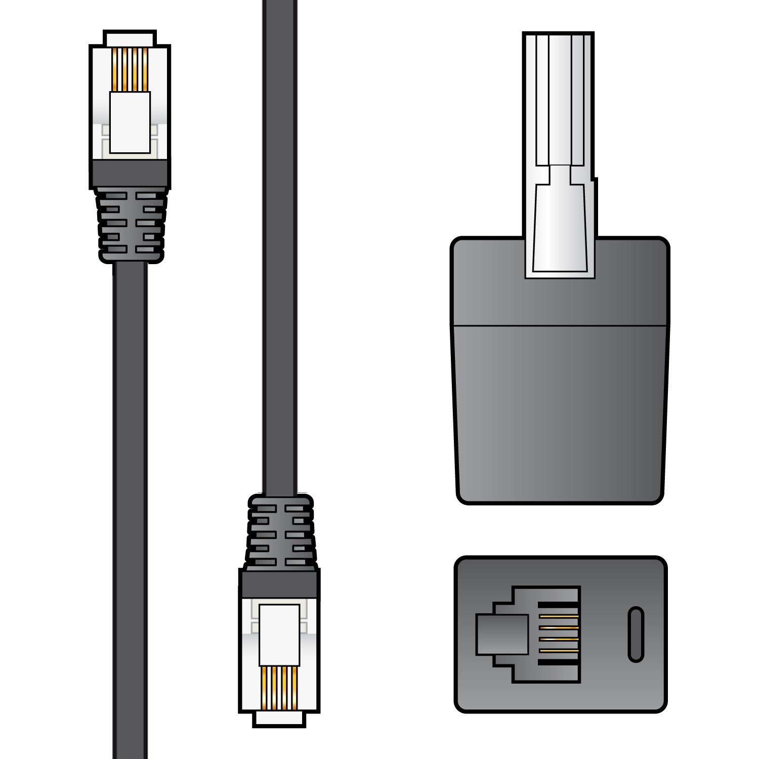 AV:Link RJ11 modem lead with BT adaptor 3.0m