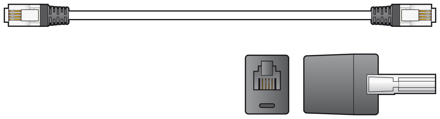 AV:Link RJ11 modem lead with BT adaptor 5.0m - view 2