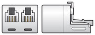 AV:Link Splitter RJ11 6P4C Plug - 2 x RJ11 6P4C Sockets