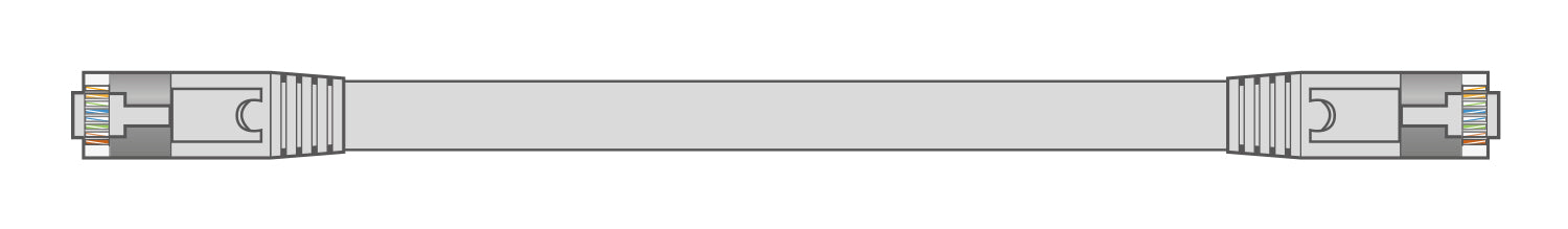 AV:Link Flat Cat6a FTP Patch Lead 3.0m - view 3