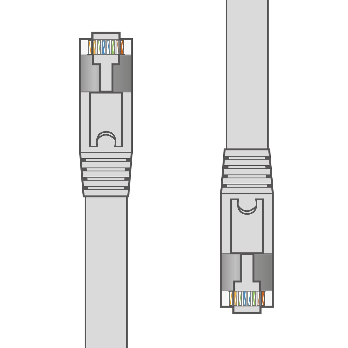 AV:Link Flat Cat6a FTP Patch Lead 5.0m