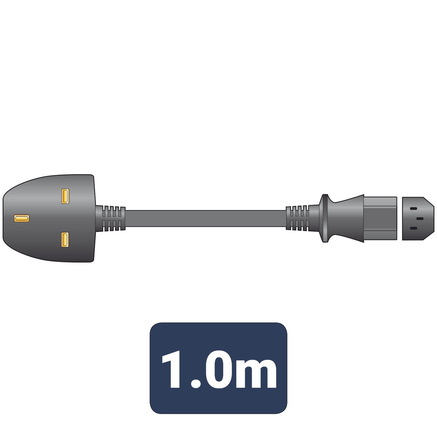 Mercury Power Lead UK Plug - IEC Black 1.0m - view 2