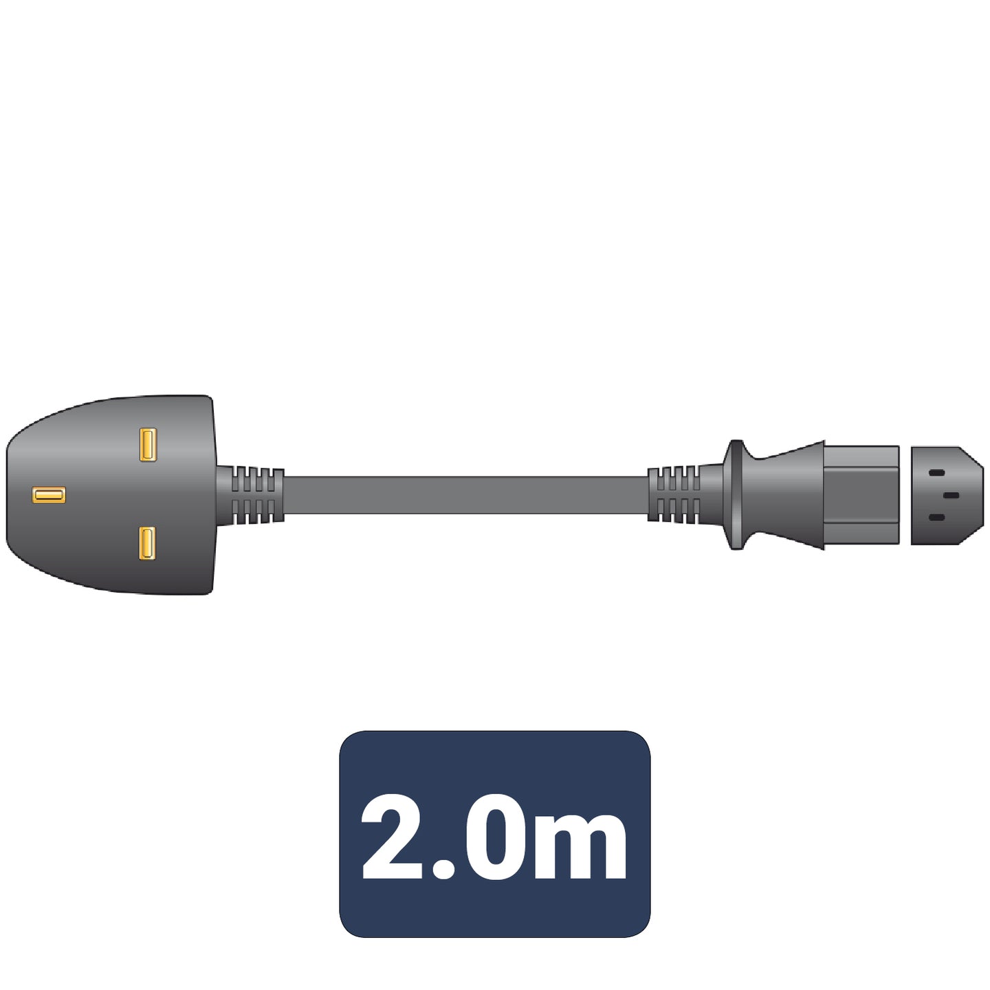 Mercury Power Lead UK Plug - IEC Black 2.0m - view 2