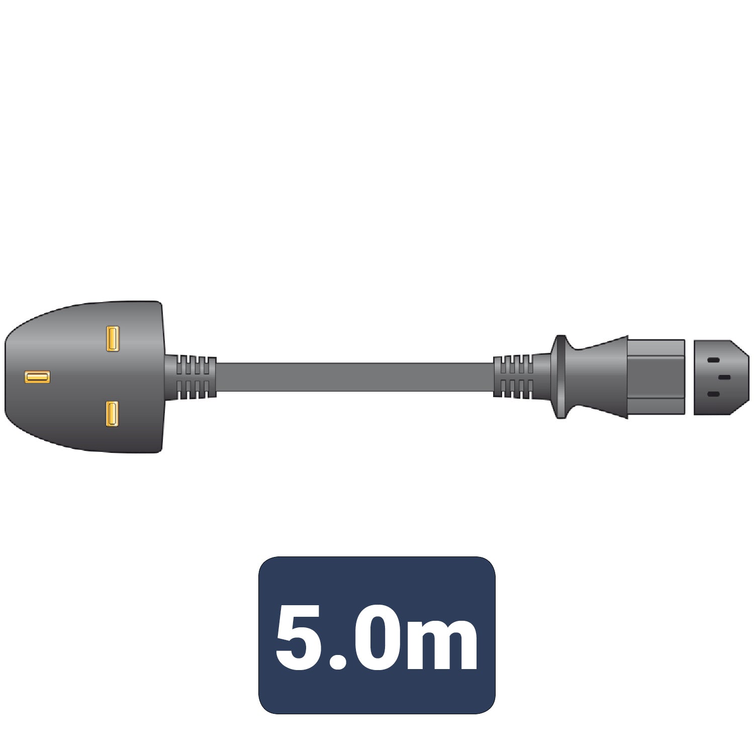 Mercury Power Lead UK Plug - IEC Black 5.0m - view 2