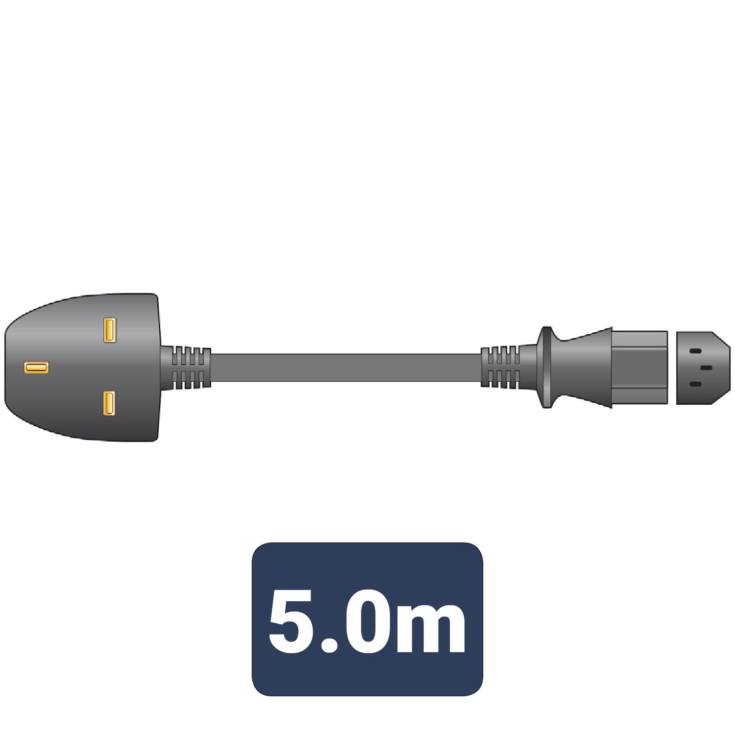 Mercury Power Lead UK Plug - IEC Black 5.0m - view 2