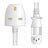 Mercury Power Lead UK Plug - IEC White 1.0m