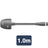 Mercury Mains Power Lead UK Plug - Fig 8 Black 1.0m - view 3