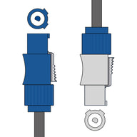 Citronic 1.5m daisy chain Twist and Lock