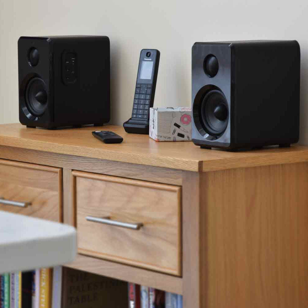 AV:Link Active Bluetooth Bookshelf Speakers Black - view 8