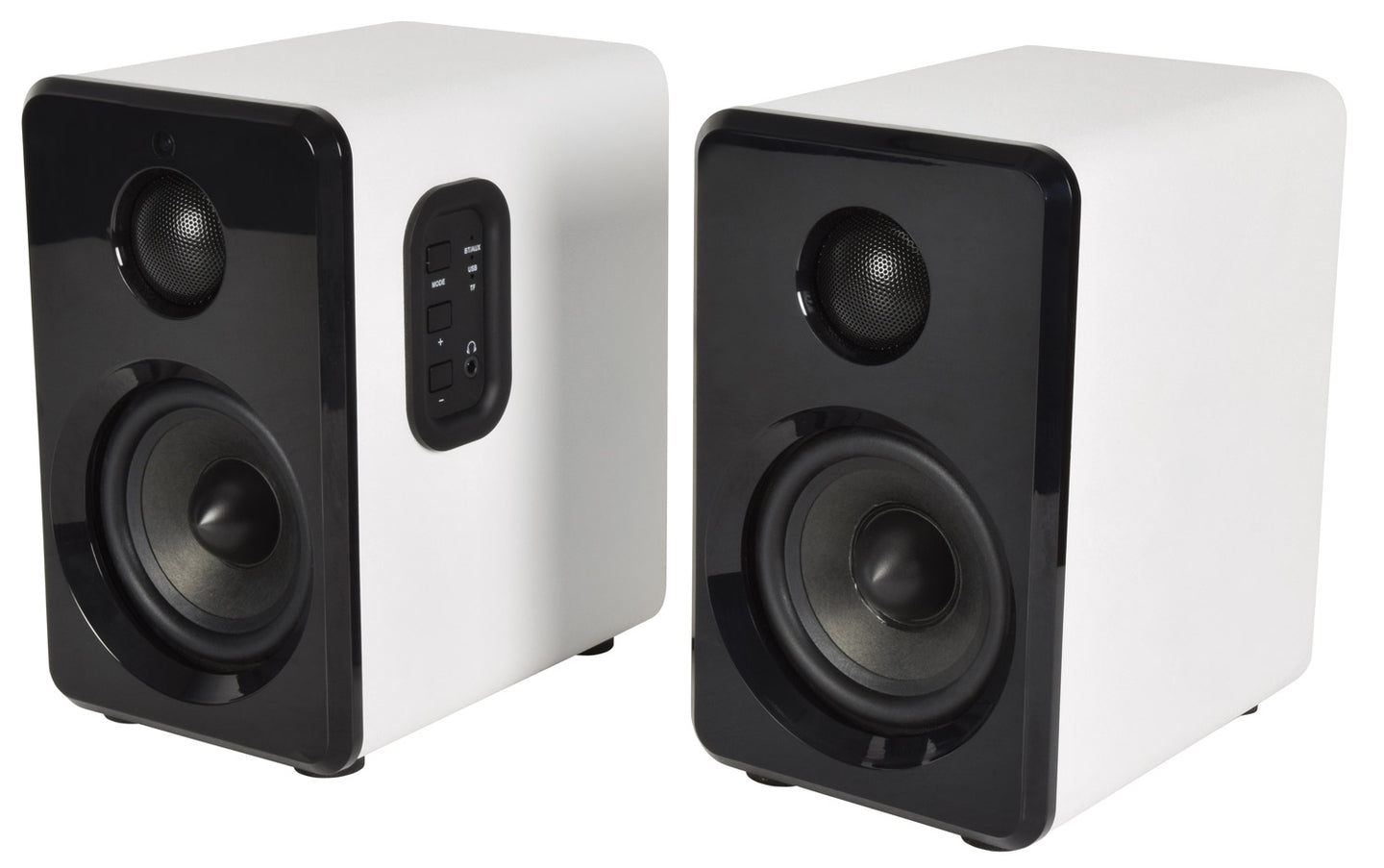 AV:Link Active Bluetooth Bookshelf Speakers White