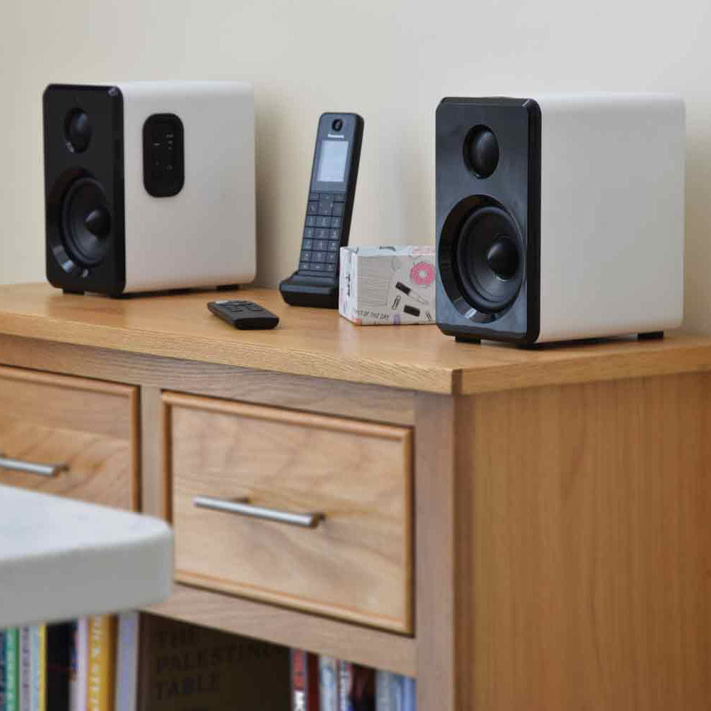 AV:Link Active Bluetooth Bookshelf Speakers White - view 8