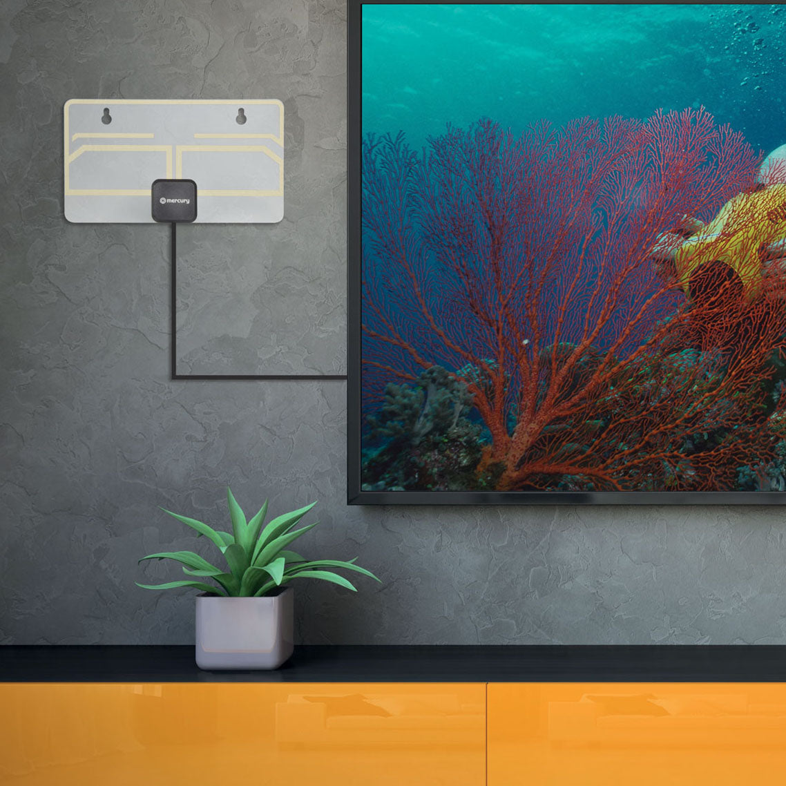 Mercury Paper-thin Transparent HDTV Aerial - view 6