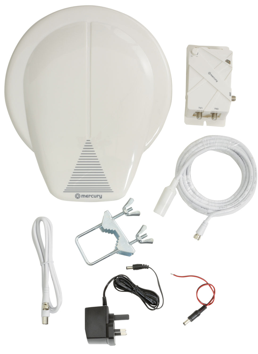 Mercury Outdoor Amplified HDTV Aerial for Caravans and Boats - view 3