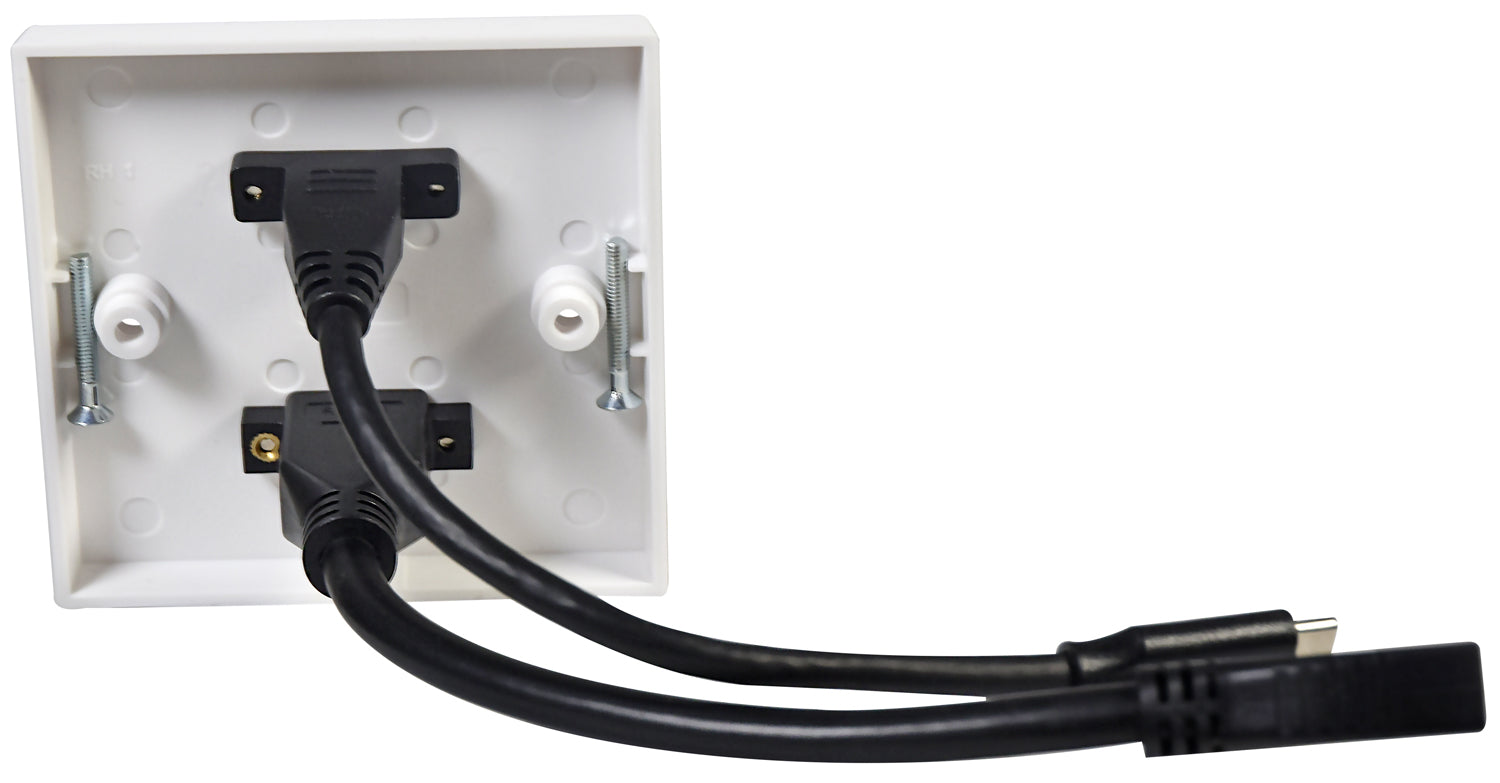 AV:Link Multimedia Wallplate with 8K HDMI and USB4 Type-C Sockets - view 2