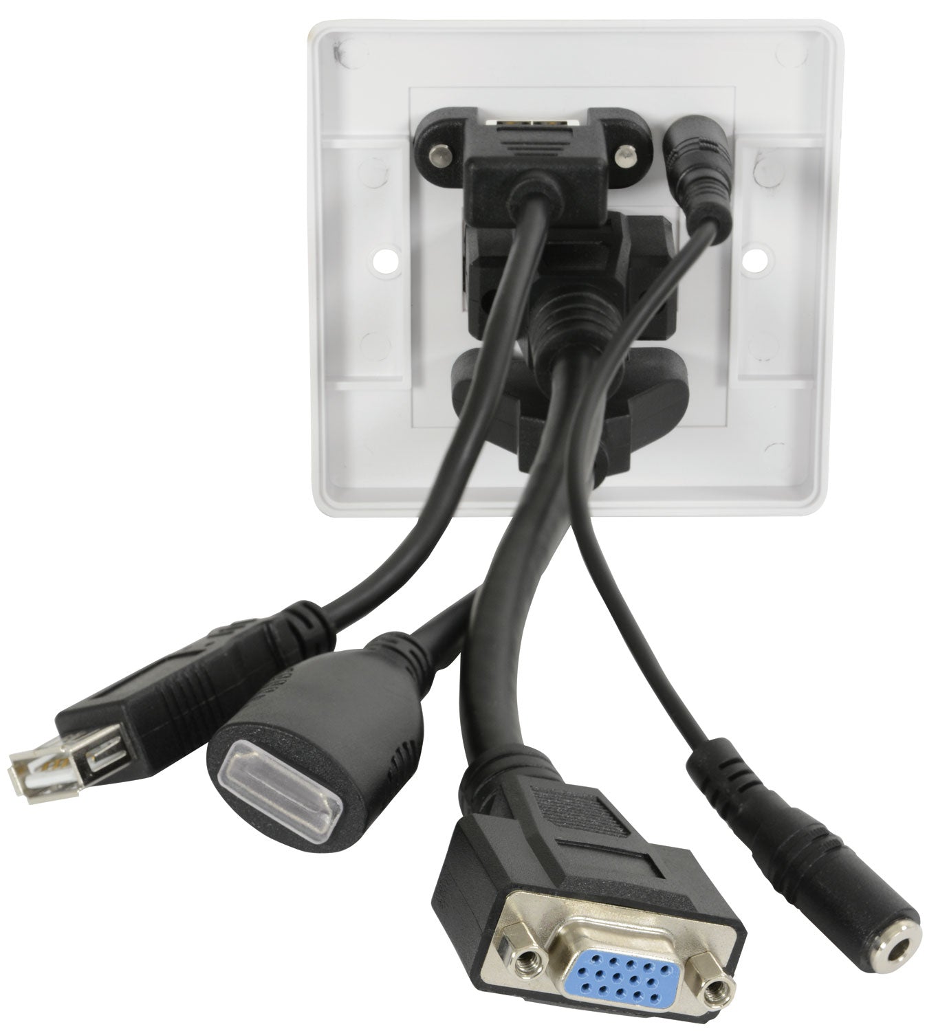 AV:Link HDMI+VGA+3.5mm+USB Wallplate - view 2