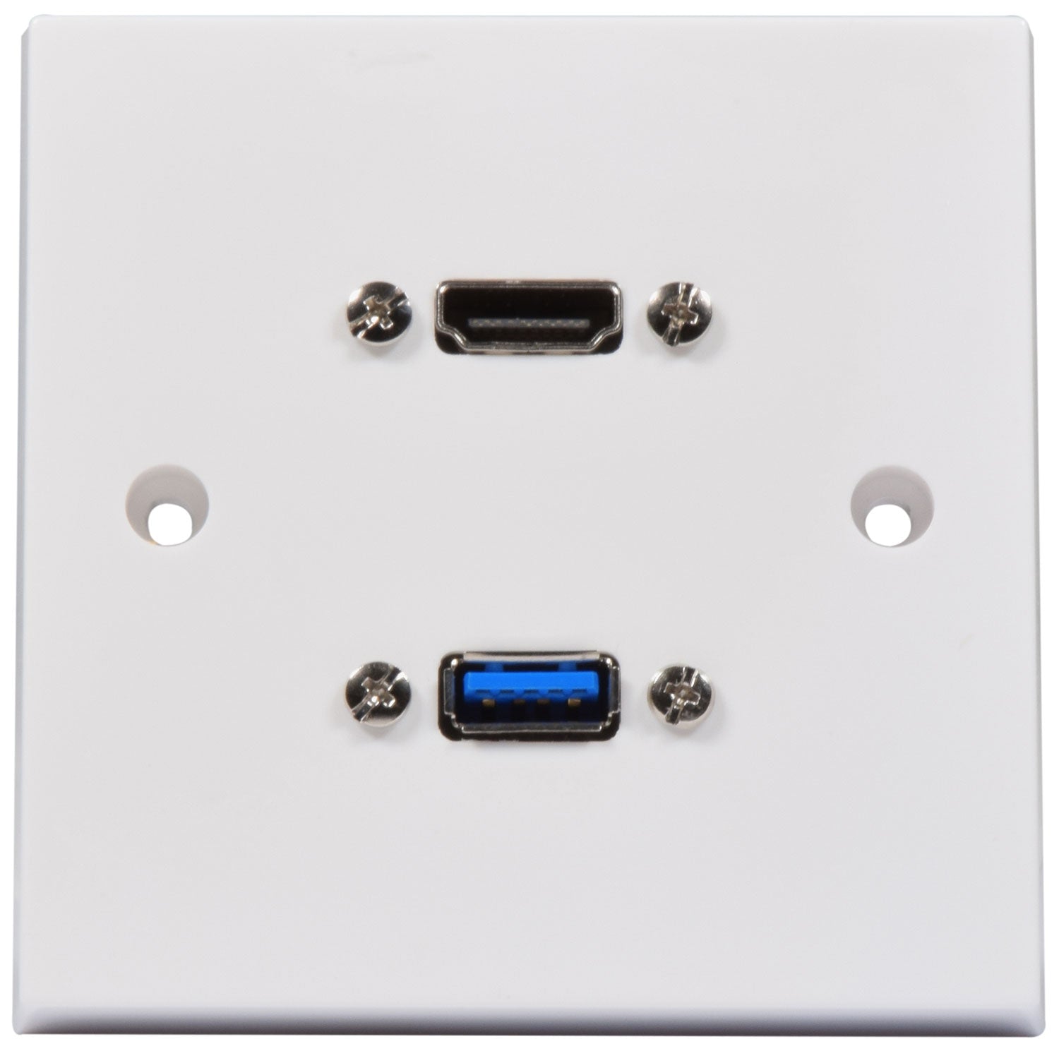 AV:Link Multimedia Wallplate with 8K HDMI and USB3.0 Sockets - view 2