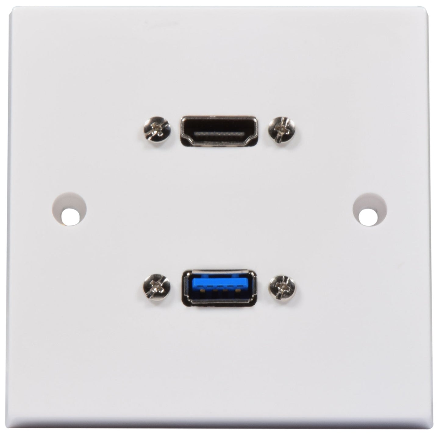 AV:Link Multimedia Wallplate with 8K HDMI and USB3.0 Sockets - view 2
