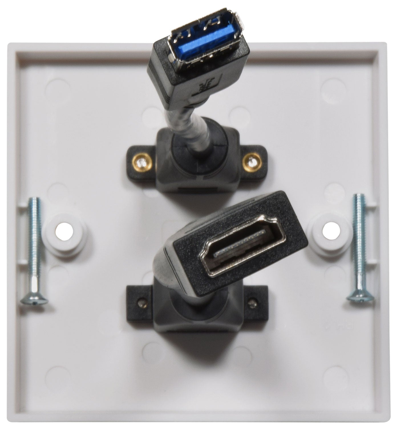 AV:Link Multimedia Wallplate with 8K HDMI and USB3.0 Sockets - view 4