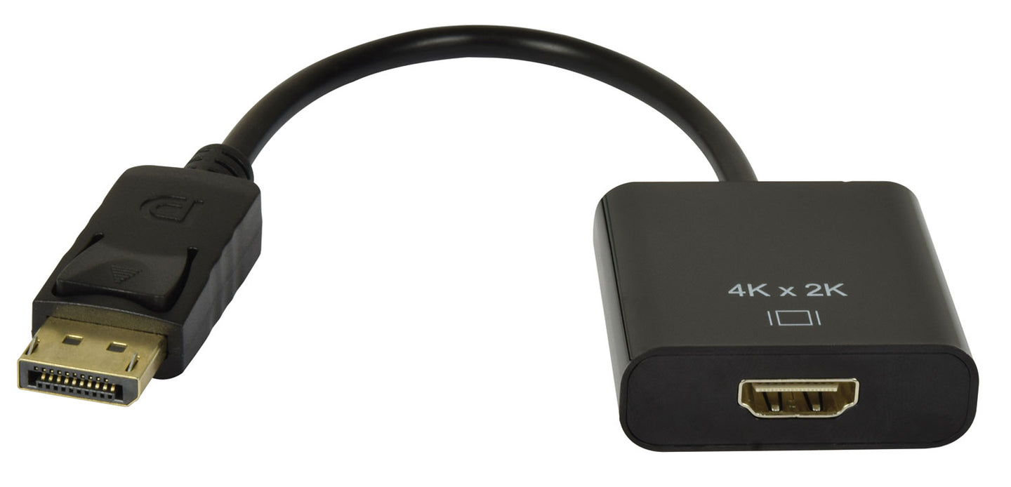AV:Link Adaptor Lead Display Port Plug - HDMI Socket 0.2m - view 3