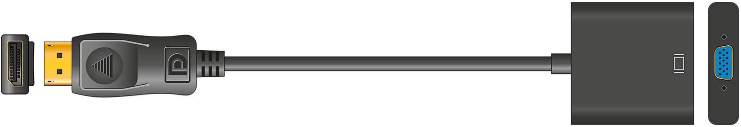 AV:Link Adaptor Lead Display Port Plug – VGA Socket - view 4