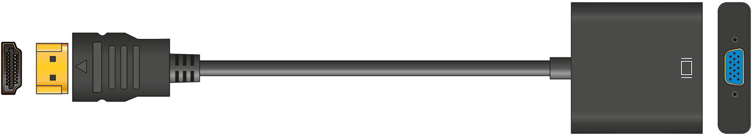 AV:Link Adaptor Lead HDMI Plug to VGA Socket - view 2