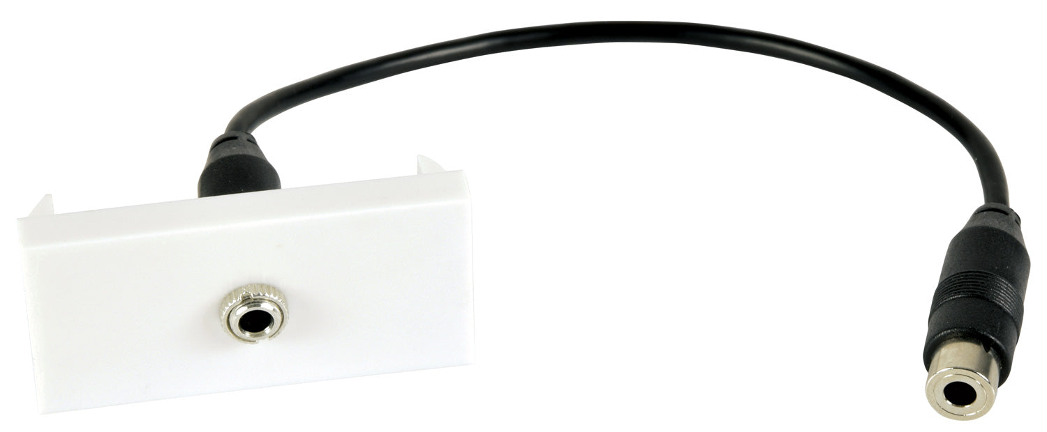 AV:Link Wall Plate Module - 3.5 Stereo Jack to Female Fly-lead