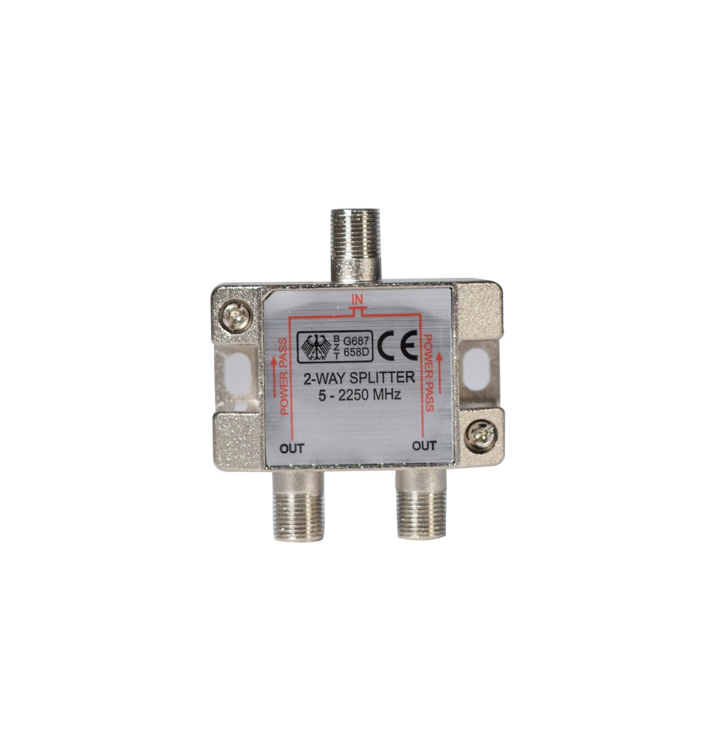 Mercury 2-way satellite F splitter