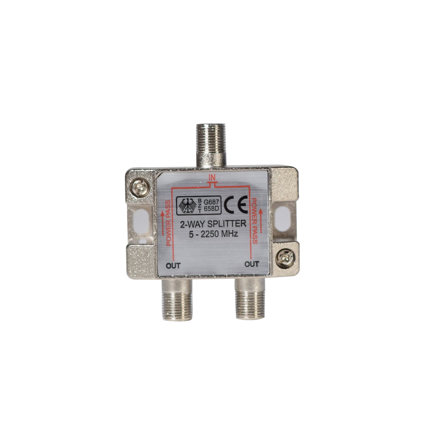Mercury 2-way satellite F splitter