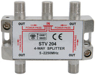 Mercury 4-way satellite F splitter