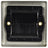 AV:Link Brush Wallplate 1G Steel - view 3