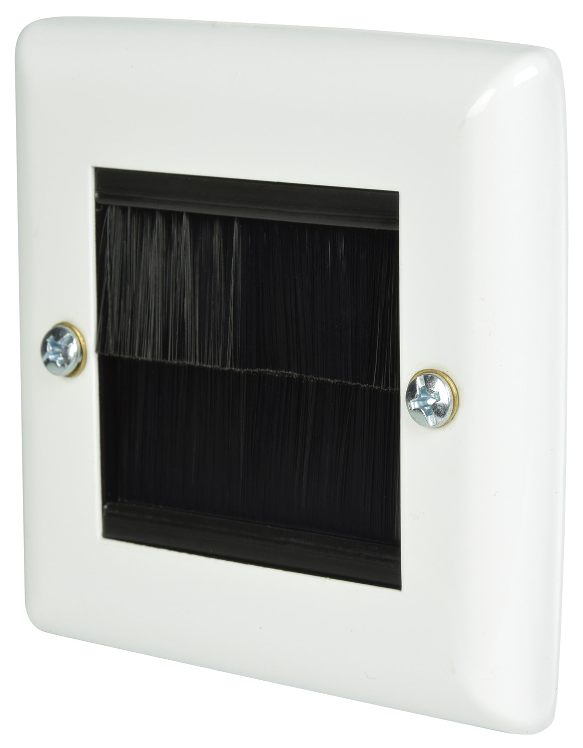 AV:Link Brush Wallplate 1G White Steel - view 2