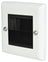 AV:Link Brush Wallplate 1G White Steel - view 2
