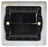 AV:Link Brush Wallplate 1G White Steel - view 3