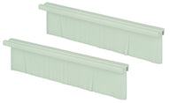 AV:Link White Double Gang Wallplate Brushes