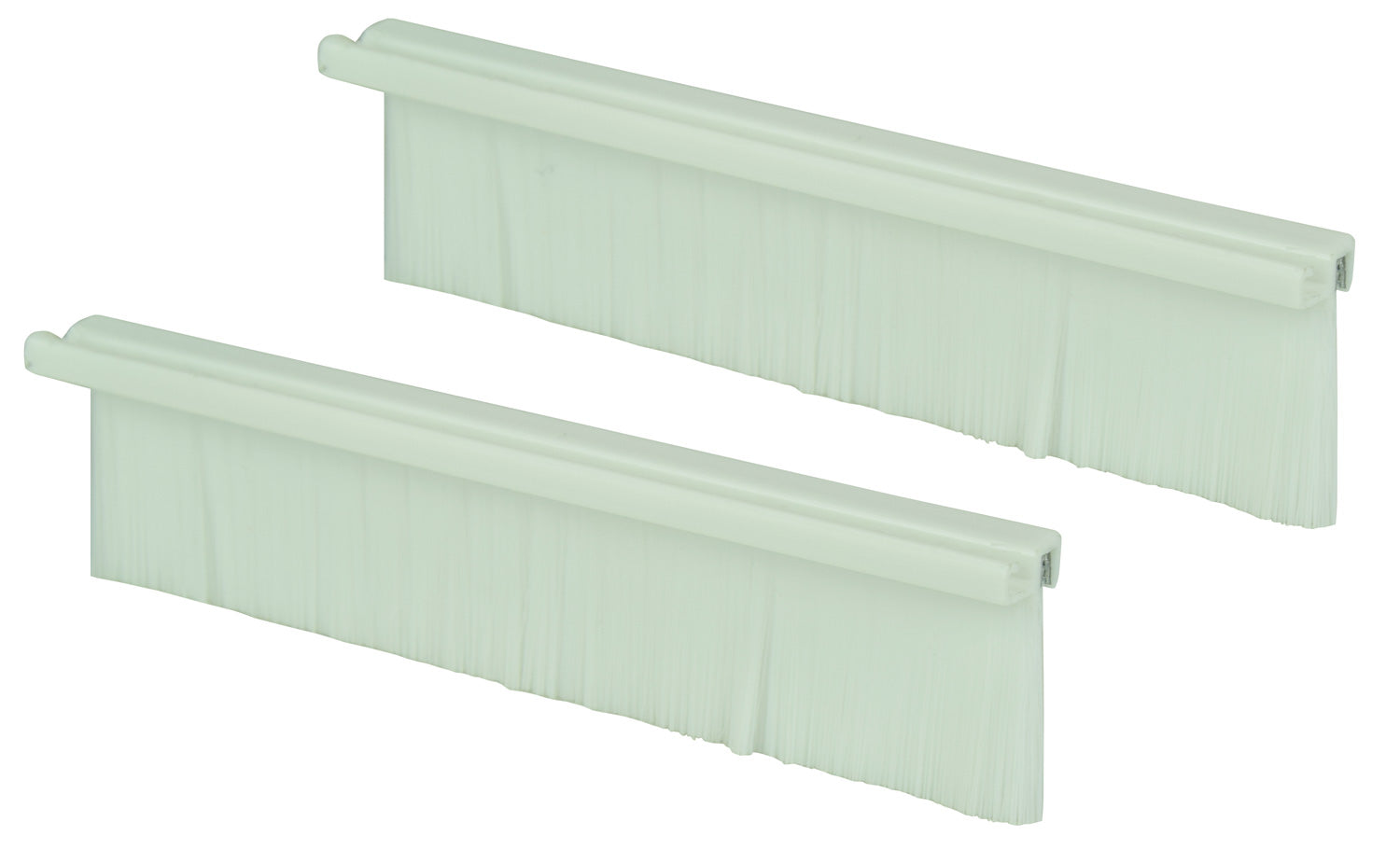 AV:Link White Double Gang Wallplate Brushes