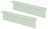 AV:Link White Double Gang Wallplate Brushes