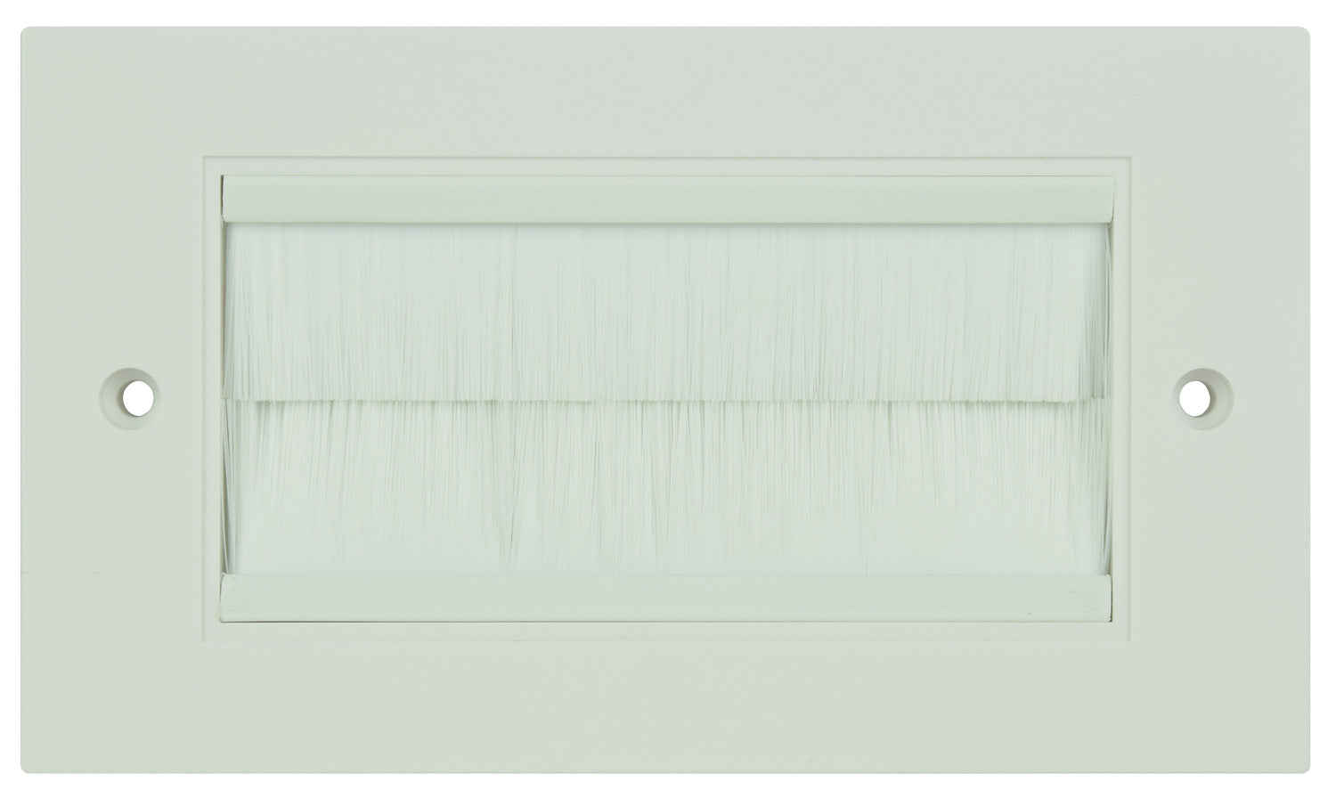AV:Link White Double Gang Wallplate Brushes - view 2