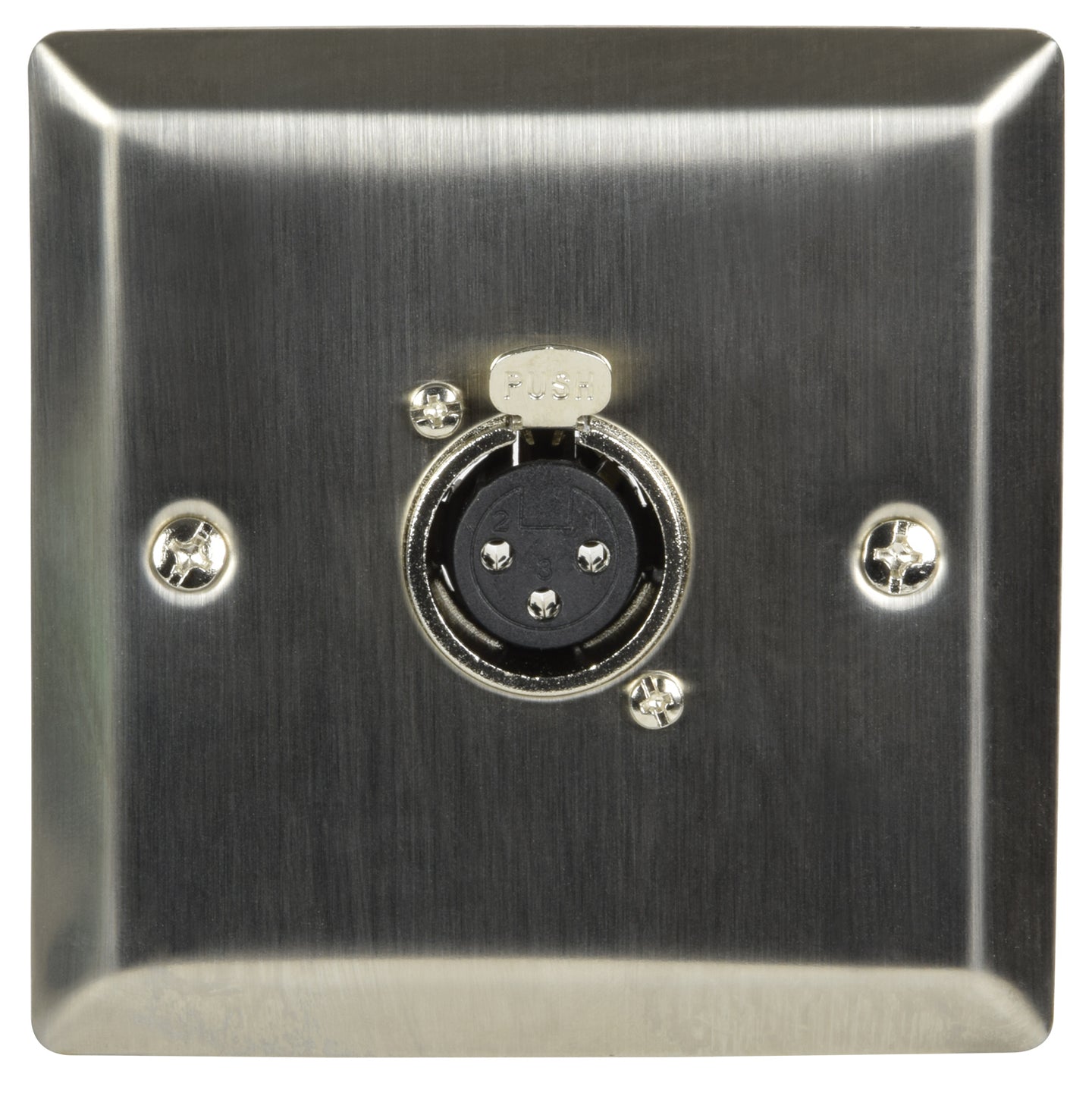 AV:Link Steel Wallplate with XLR Socket